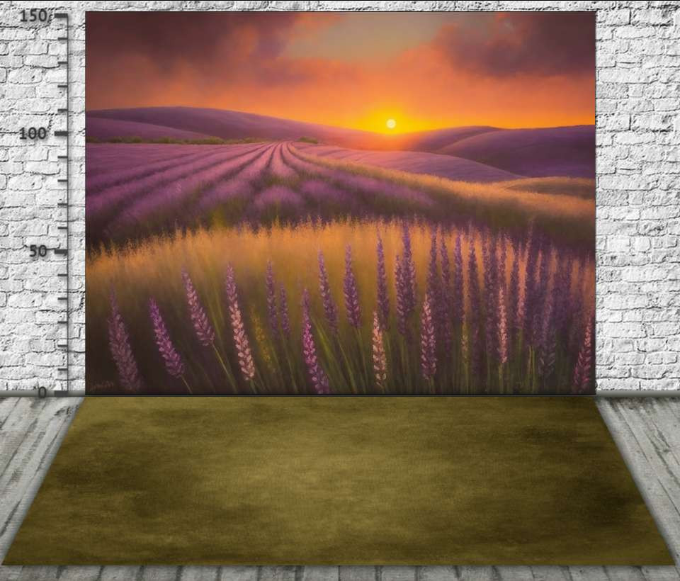 Backdrop "Lavender field sunset"