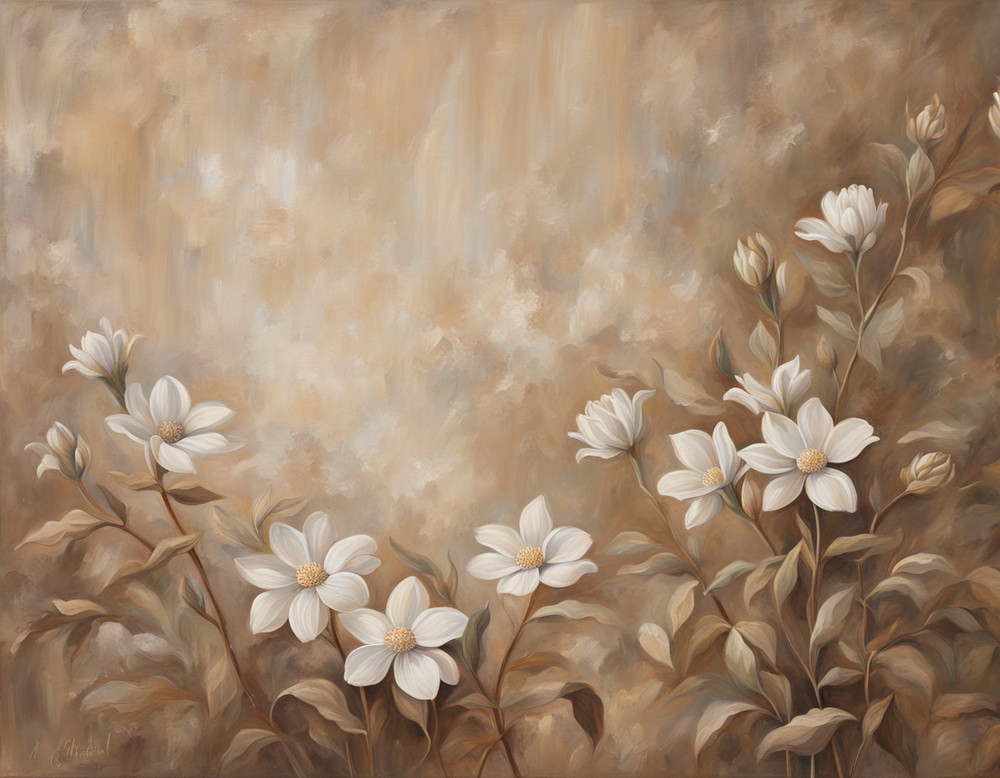 Backdrop "Chrysanthemums"