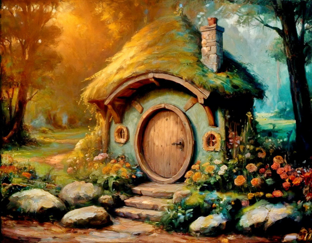 Backdrop "Hobbit house"