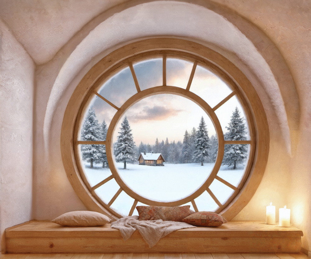 Backdrop "Circular window"