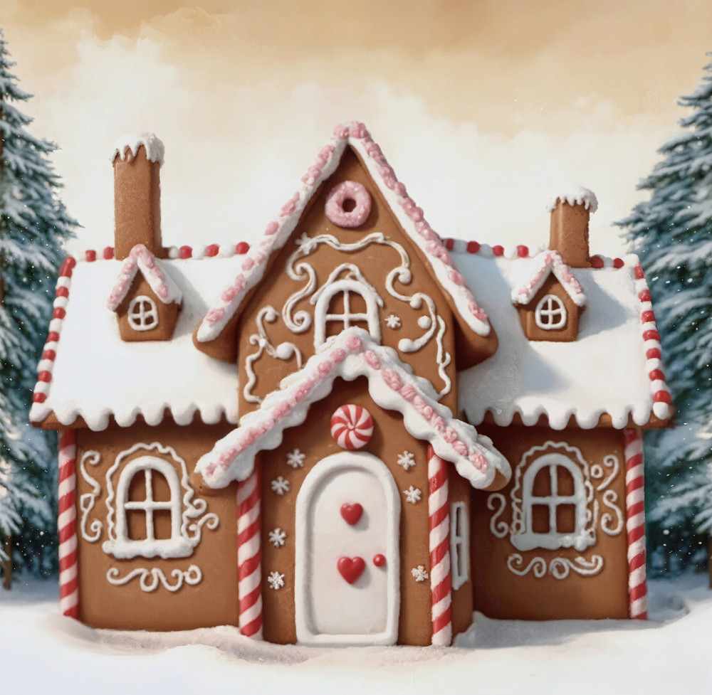 Backdrop "Gingerbread house 2.0"