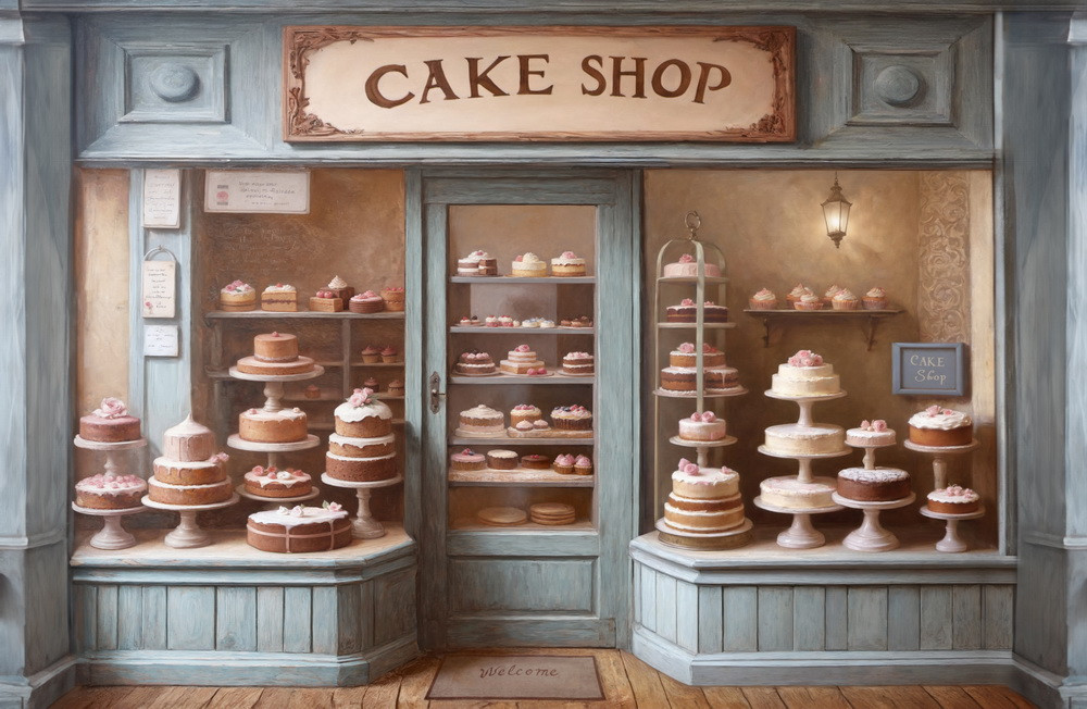 Backdrop "Cake shop"