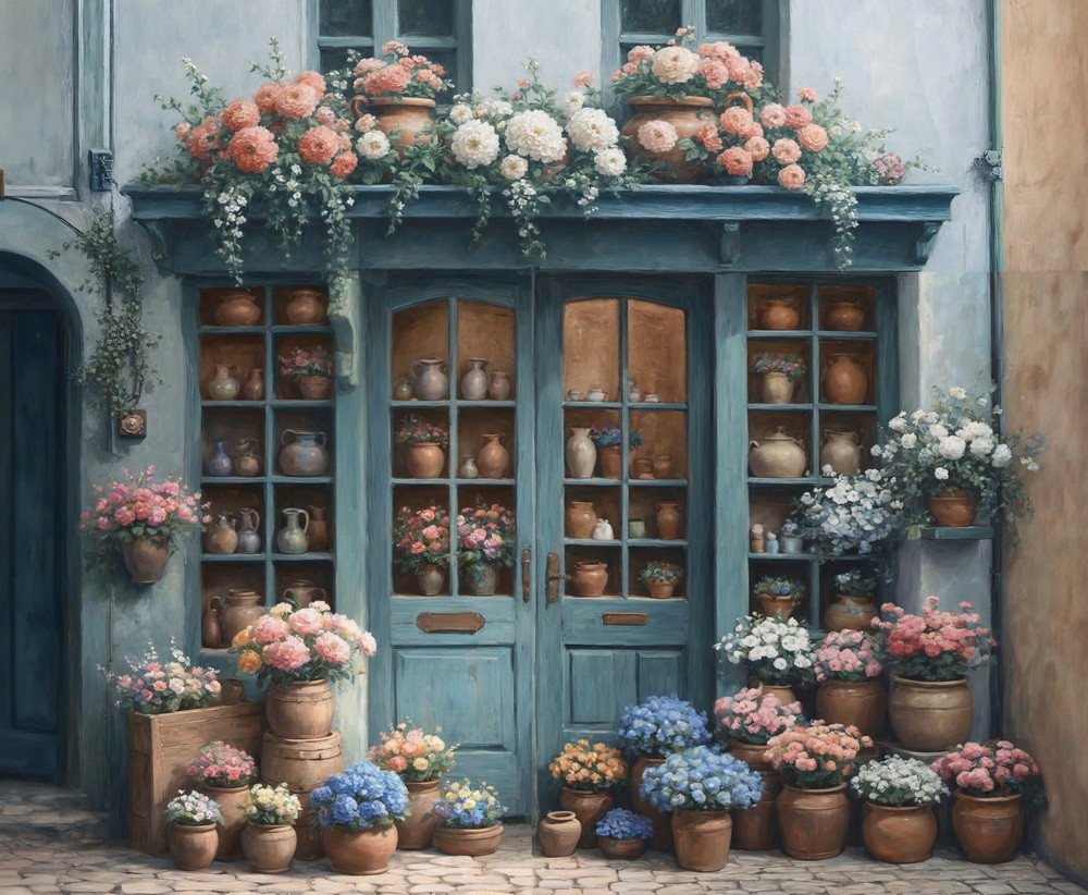 Backdrop "Flower shop" var.2