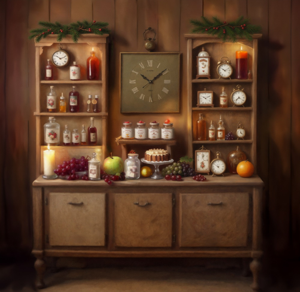 Backdrop "Christmas kitchen"