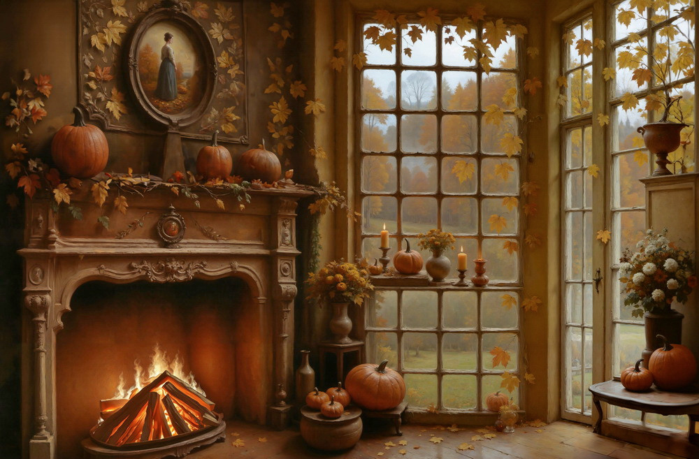 Backdrop "Secrets of the old castle"
