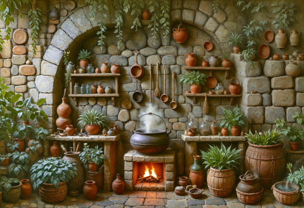 Backdrop "Fireplace pharmacy"
