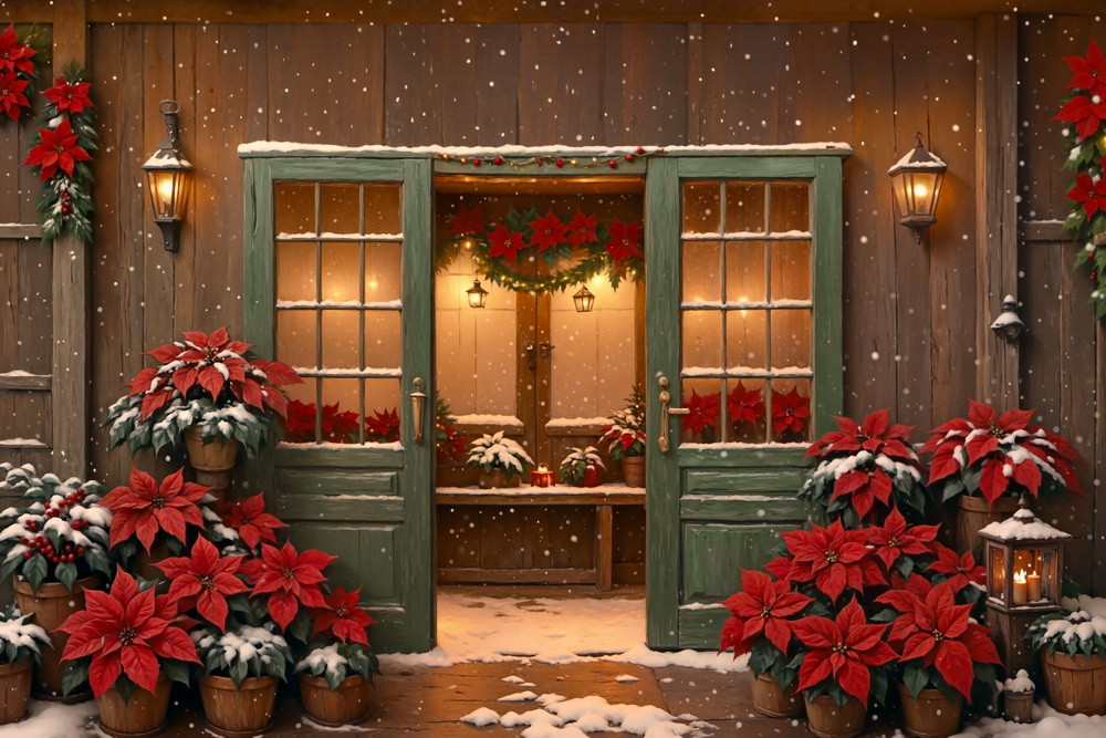 Backdrop "Poinsettia"