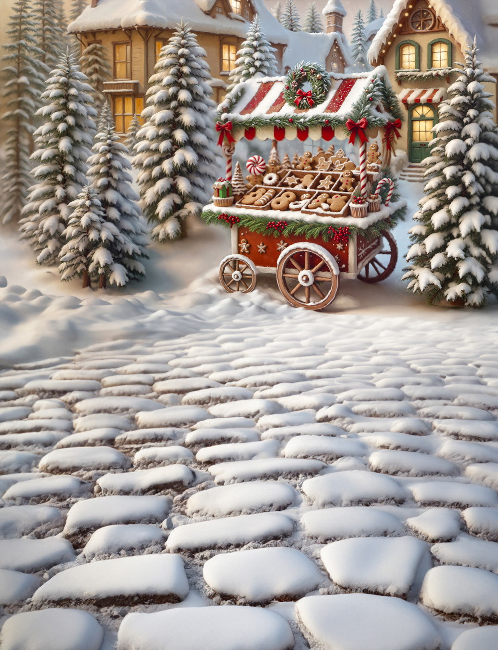 Combined backdrop "Bakery cart (day)"