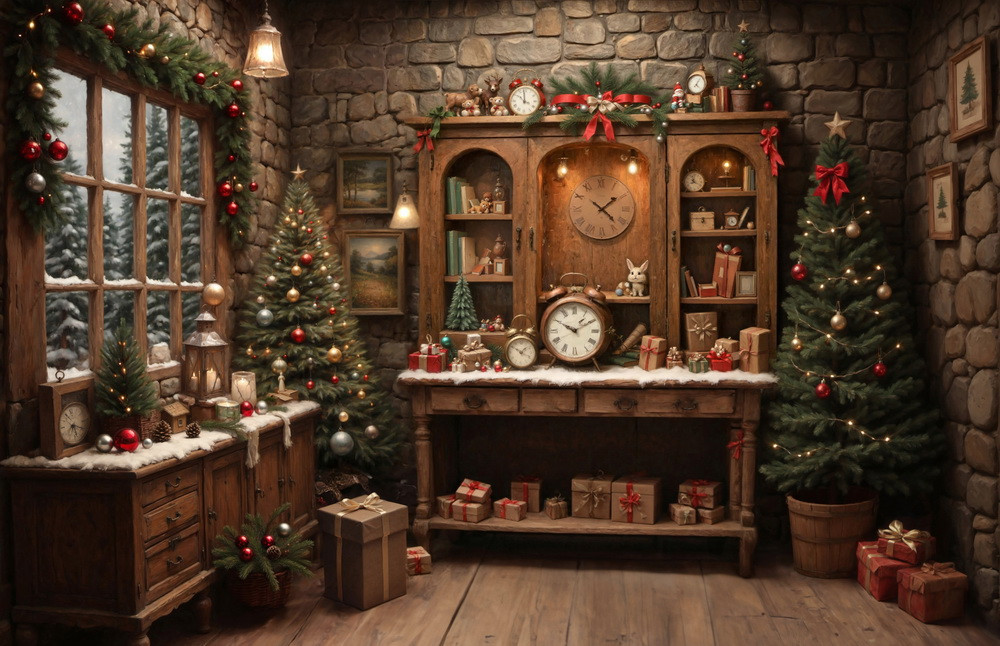 Backdrop "Santa's workshop"
