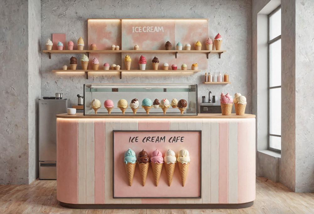 Backdrop "Icecream cafe v.1"