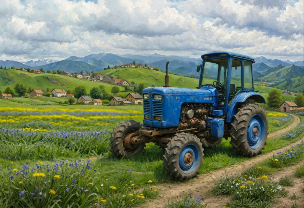 Backdrop "Spring on the farm var.1"