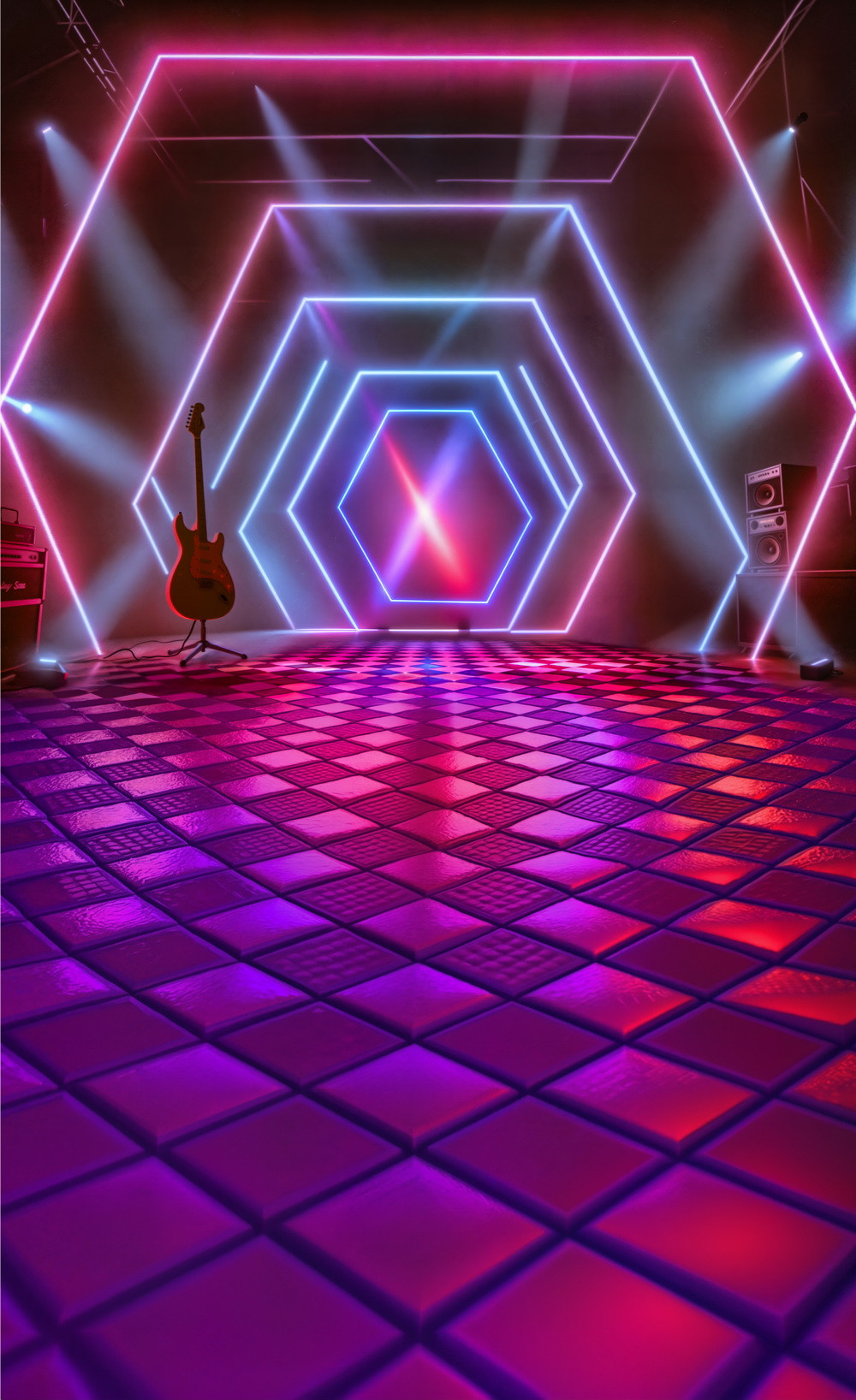 Нейрофотофон "Сцена", вариант 4, стена/пол