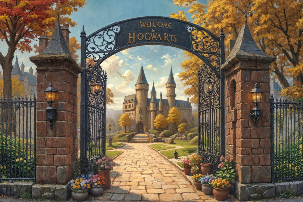 Backdrop "Welcome to Hogwarts"