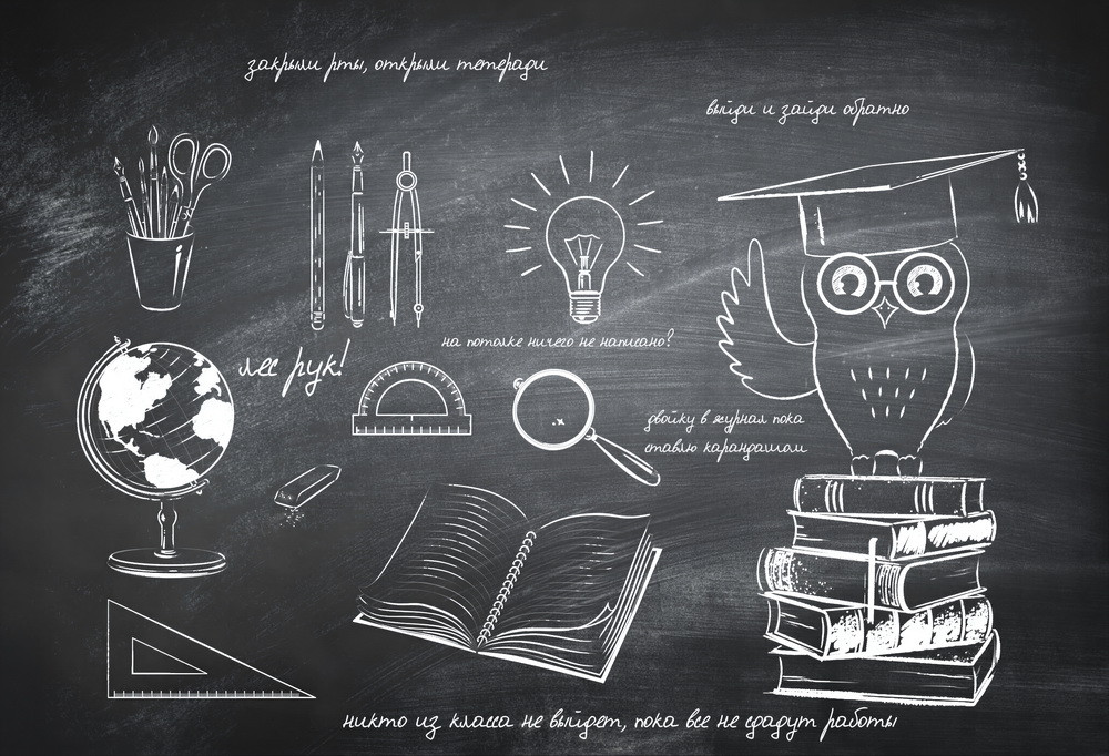 Custom backdrop "School desk"