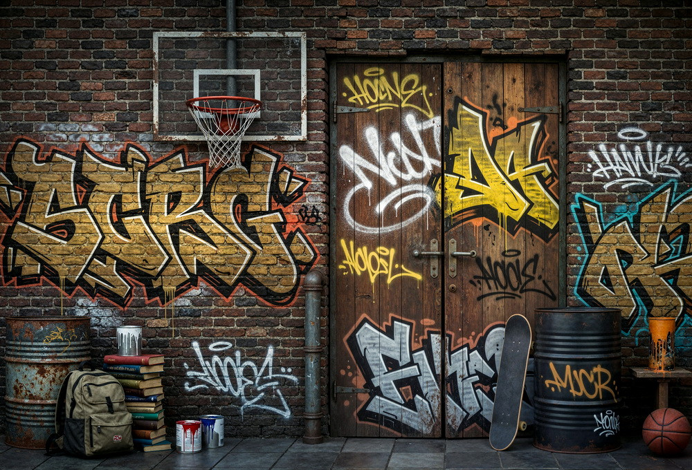 Custom backdrop "Gangsta style"