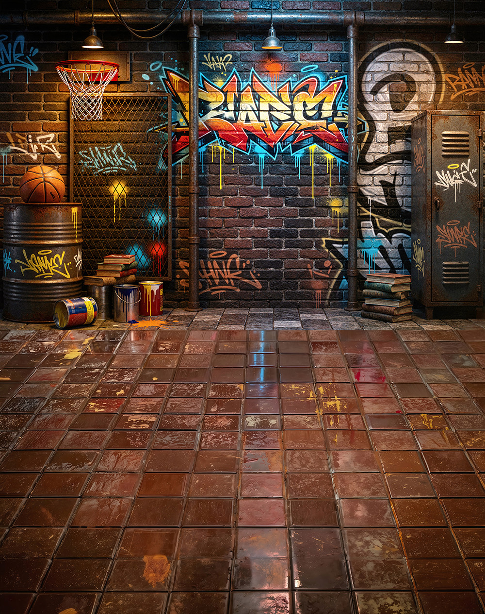 Combined backdrop "Gangsta style"