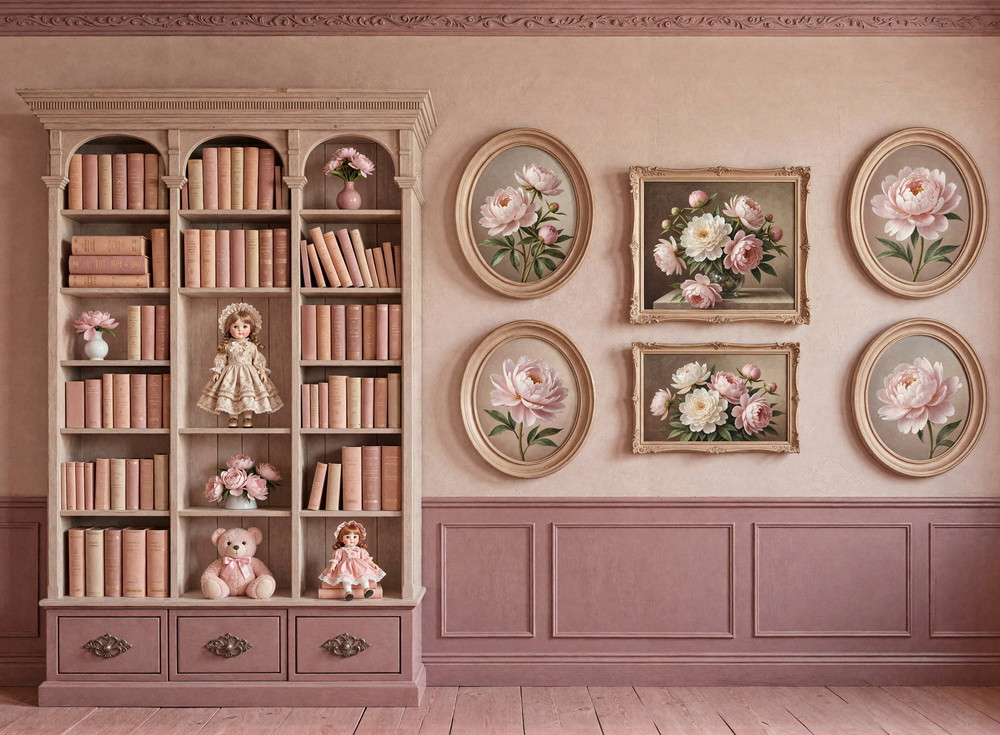 Backdrop "Peonies room"