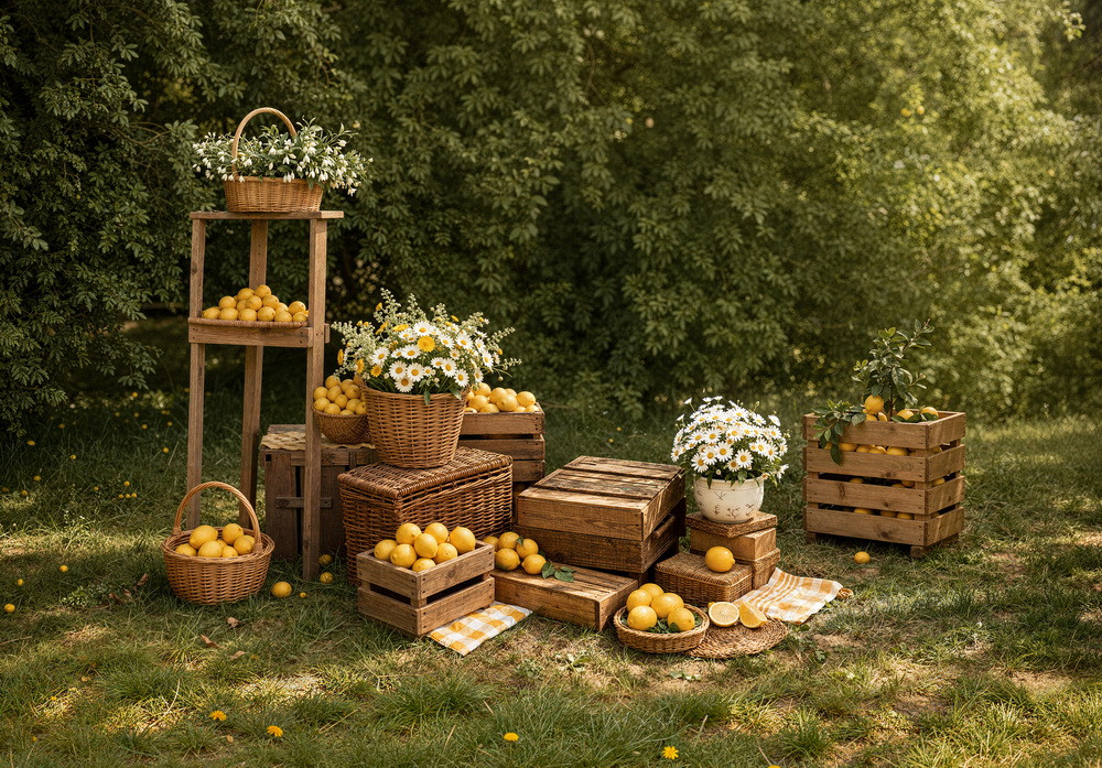 Backdrop "Lemon picnic"