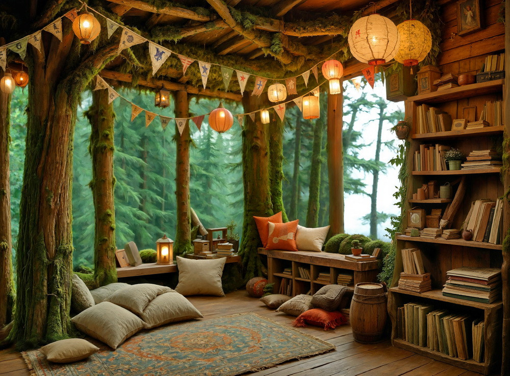 Backdrop "Inside tree house"