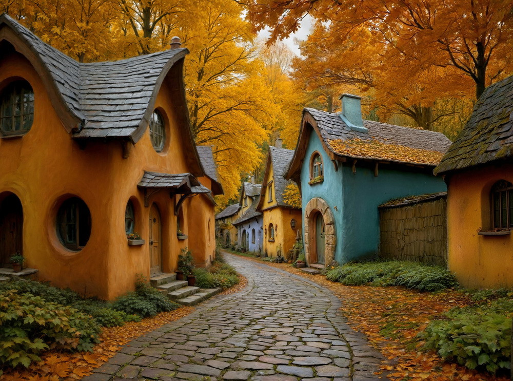 Backdrop "Fairy‑tale street"
