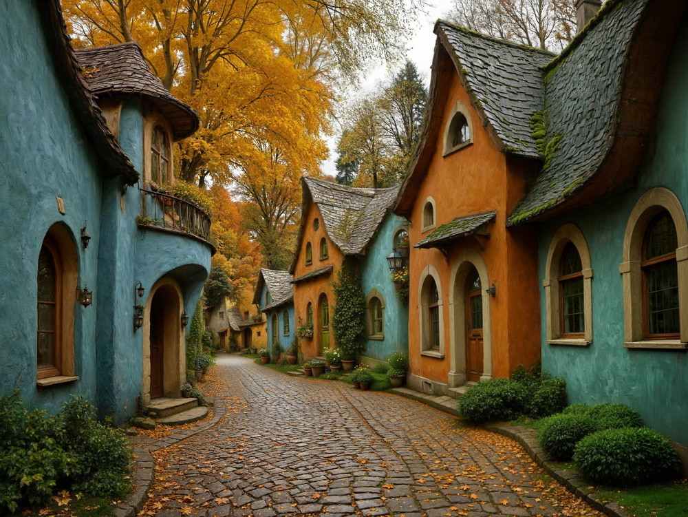 Backdrop "Fairy‑tale street"