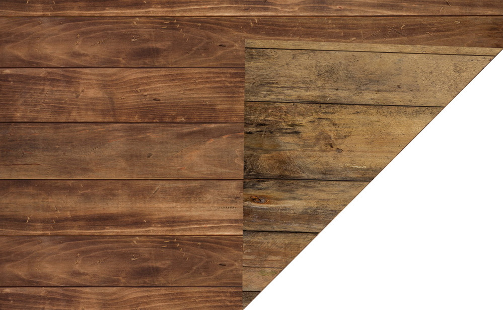 Double sided backdrop boards "honey / rustic"