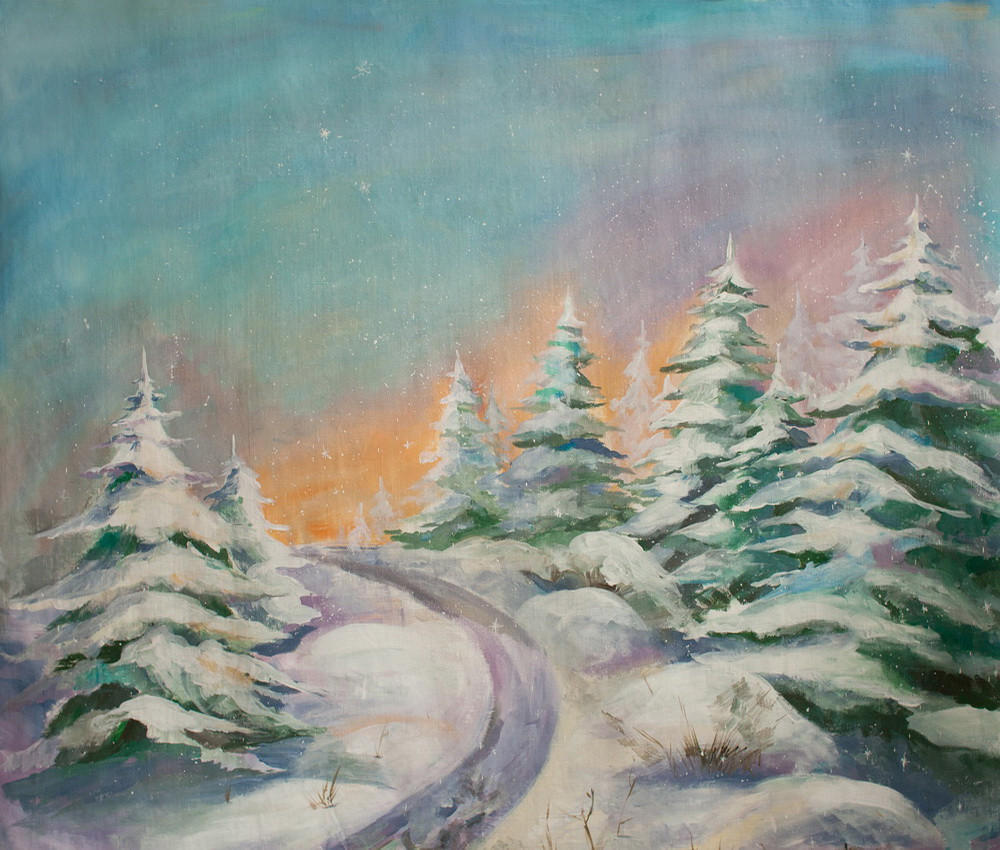 Backdrop "Winter forest"