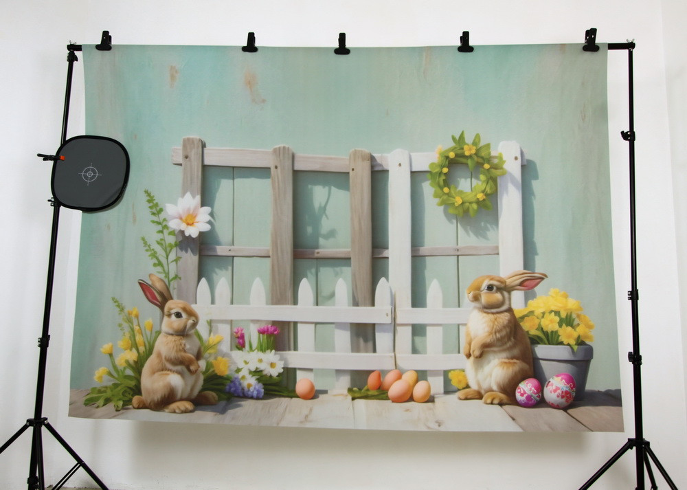 Backdrop "Easter bunnies"