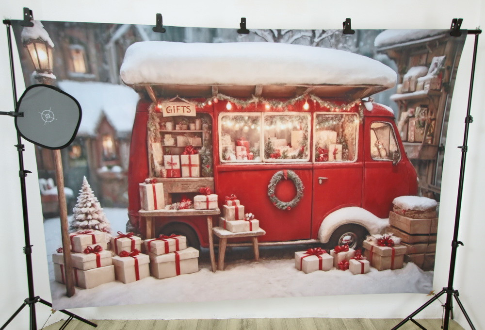 Backdrop "Xmas van"