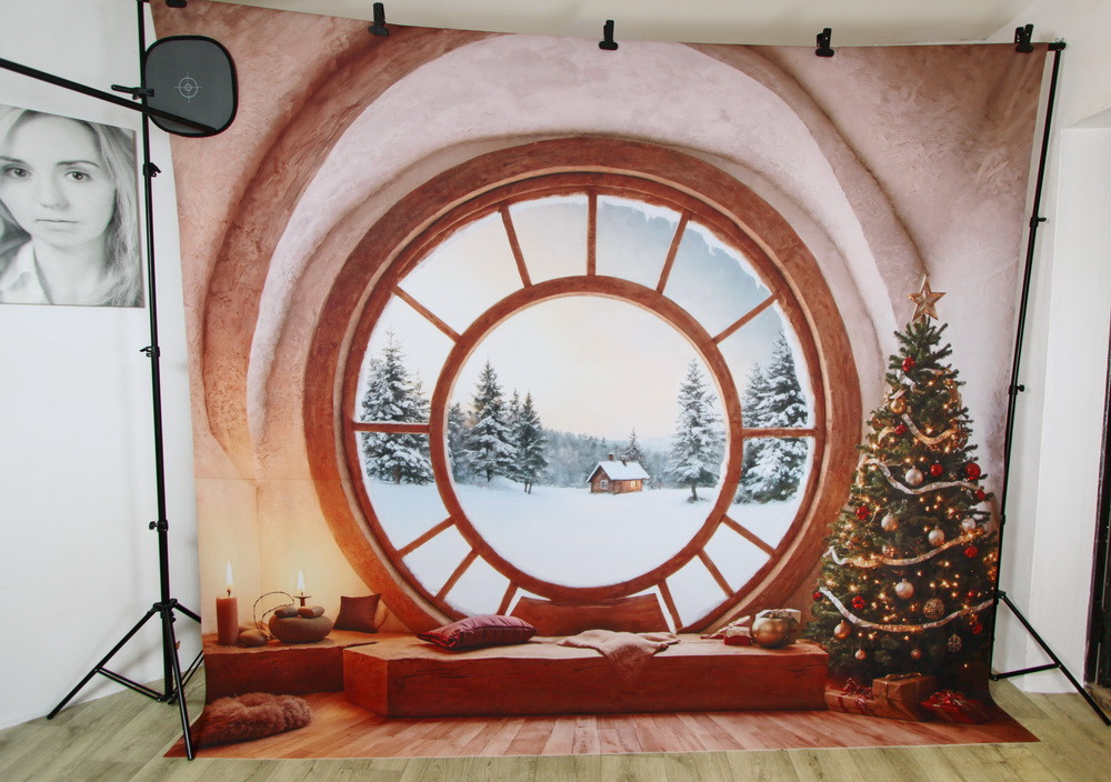 Backdrop "Circular window"