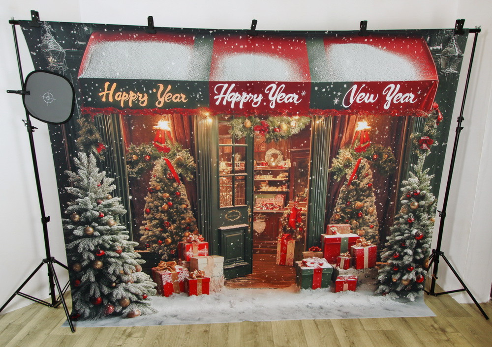 Combined backdrop "Green xmas showcase"