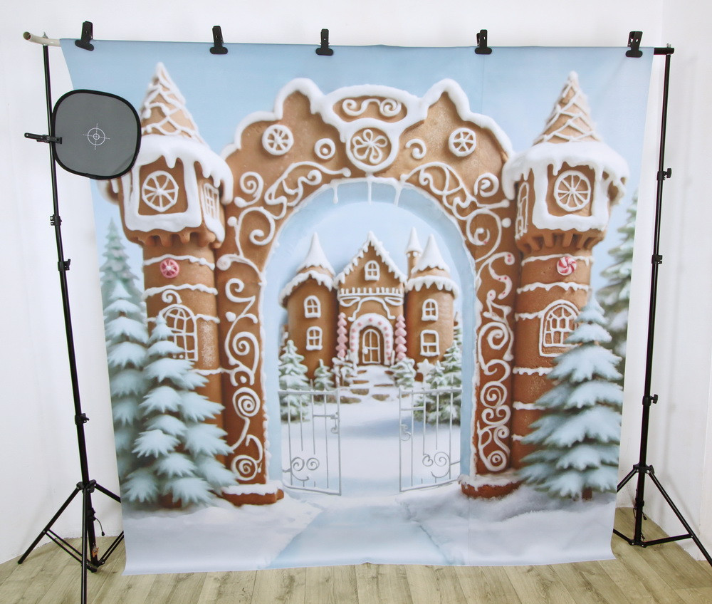 Backdrop "Entrance to the gingerbread palace"