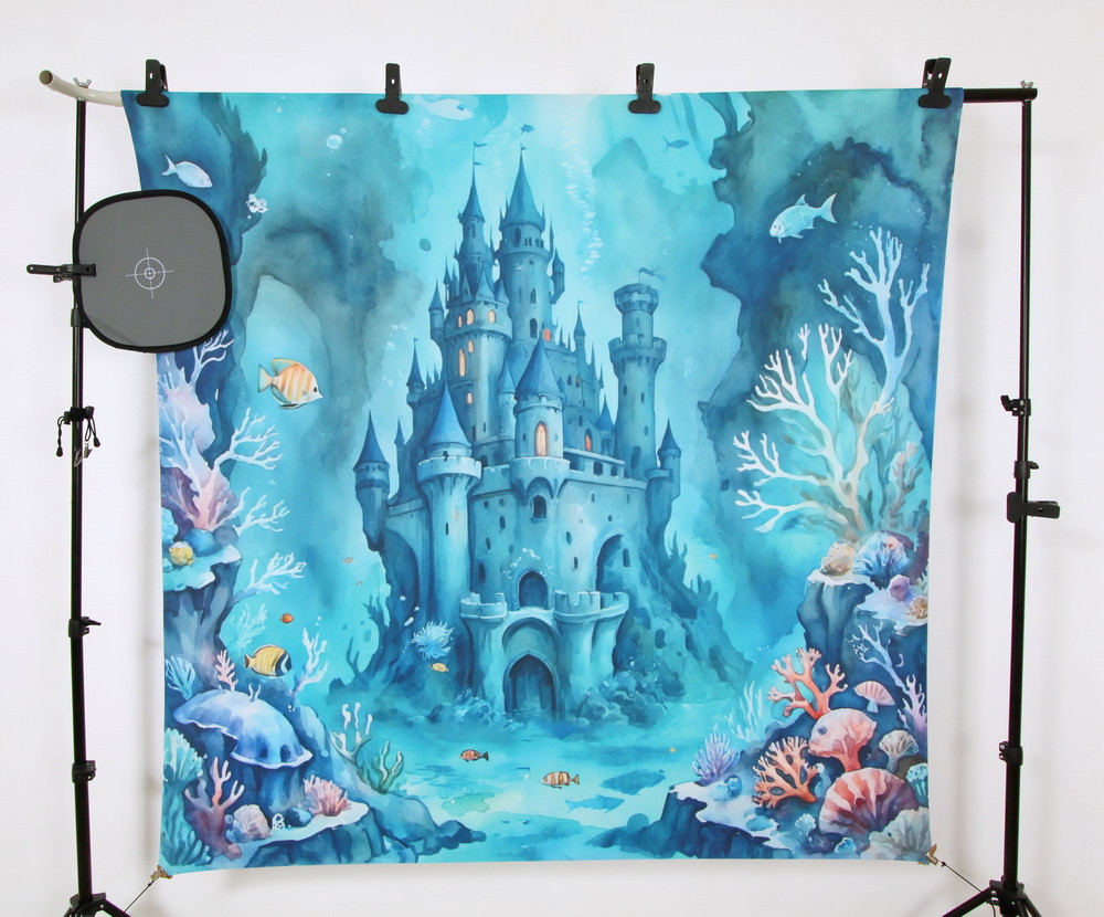 Backdrop "Underwater castles"