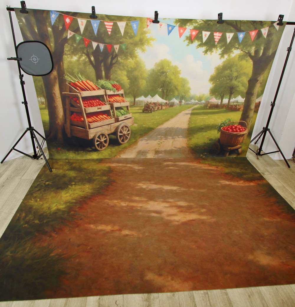 Combined backdrop "Carrot spring fair"