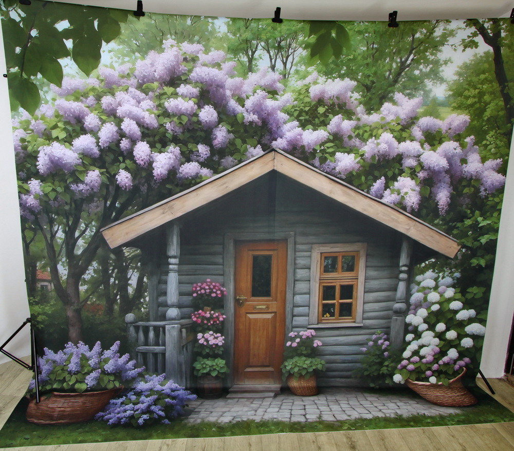 Backdrop "Liliac house"