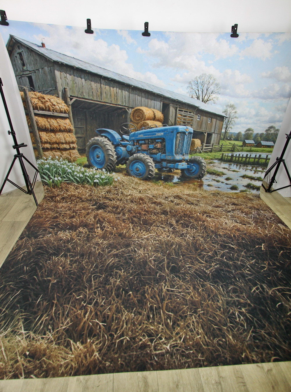 Combined backdrop "Spring on the farm var.2"