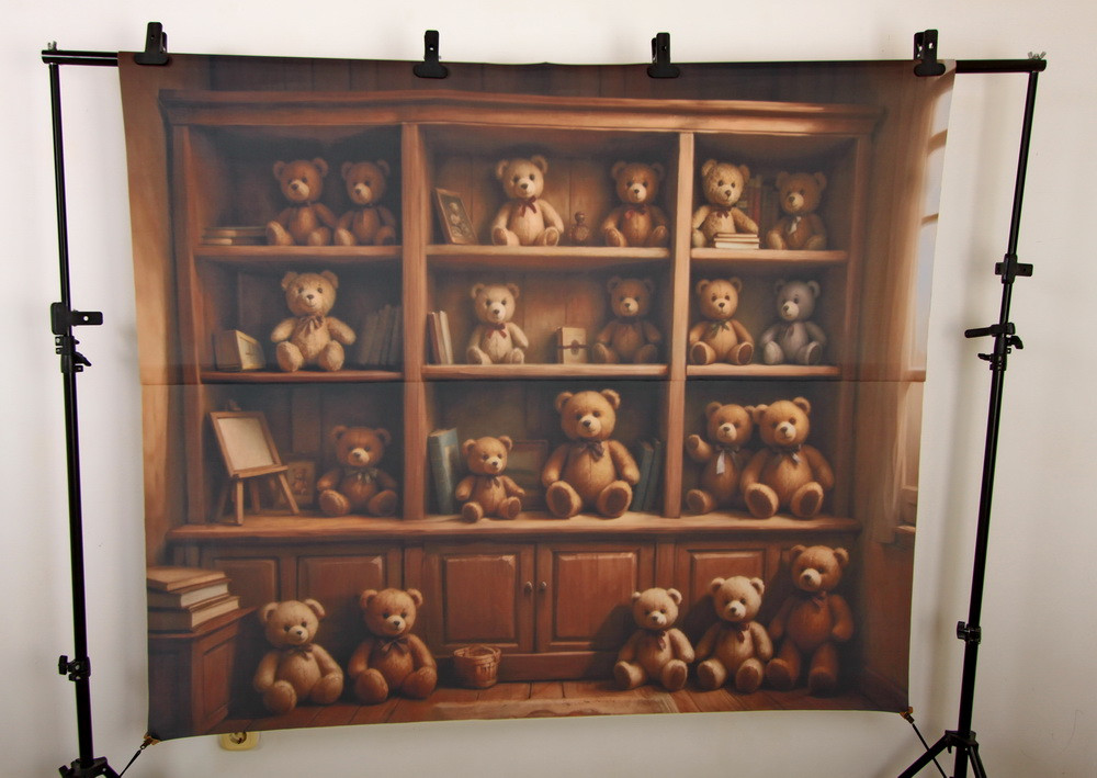 Нейрофотофон "Полка с мимишками темная 2.0"