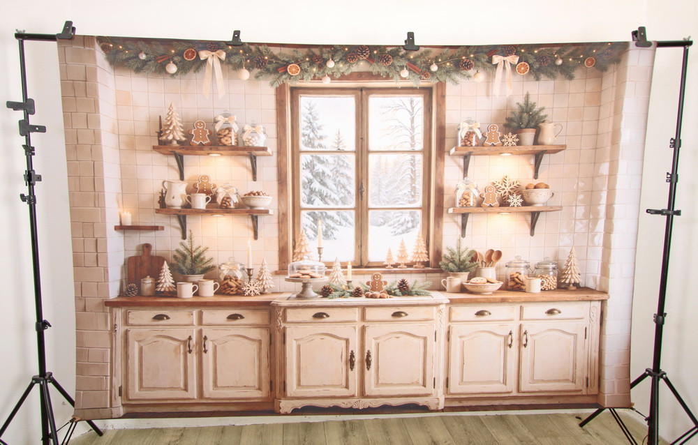 Backdrop "Christmas kitchen 4.0"