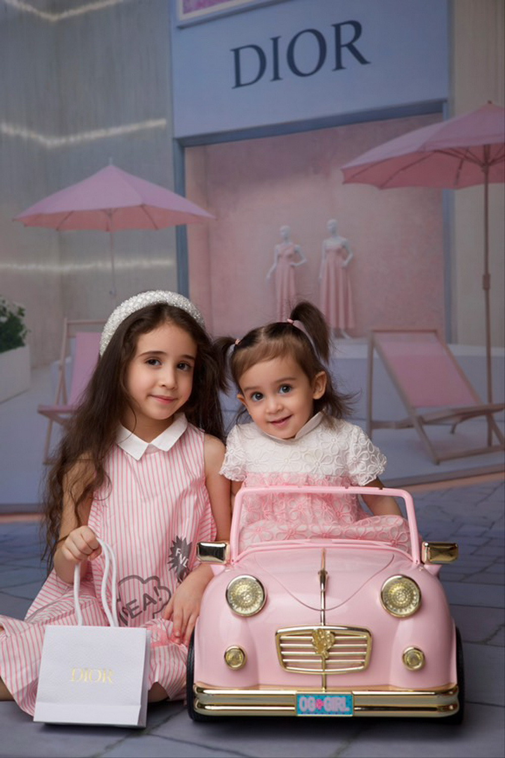 Combined backdrop "Dior"
