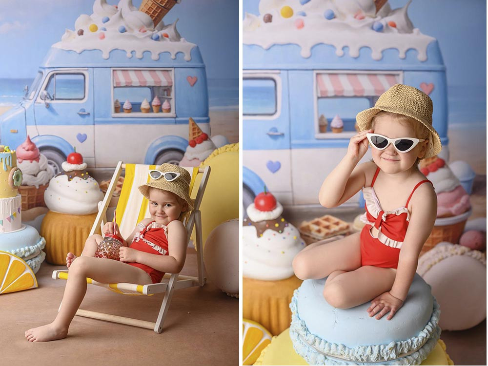 Backdrop "Icecream van"