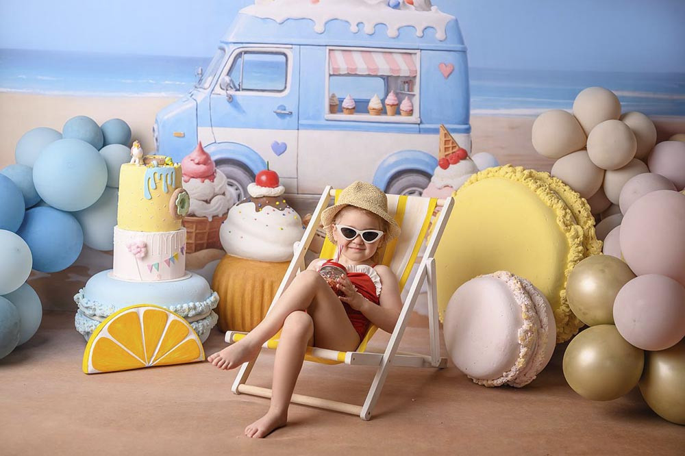 Backdrop "Icecream van"