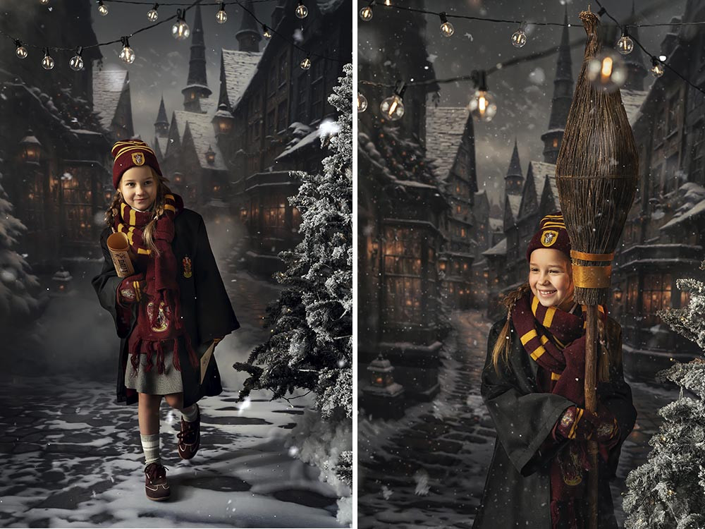 Combined backdrop "Diagon Alley" Combined backdrop "Diagon Alley"